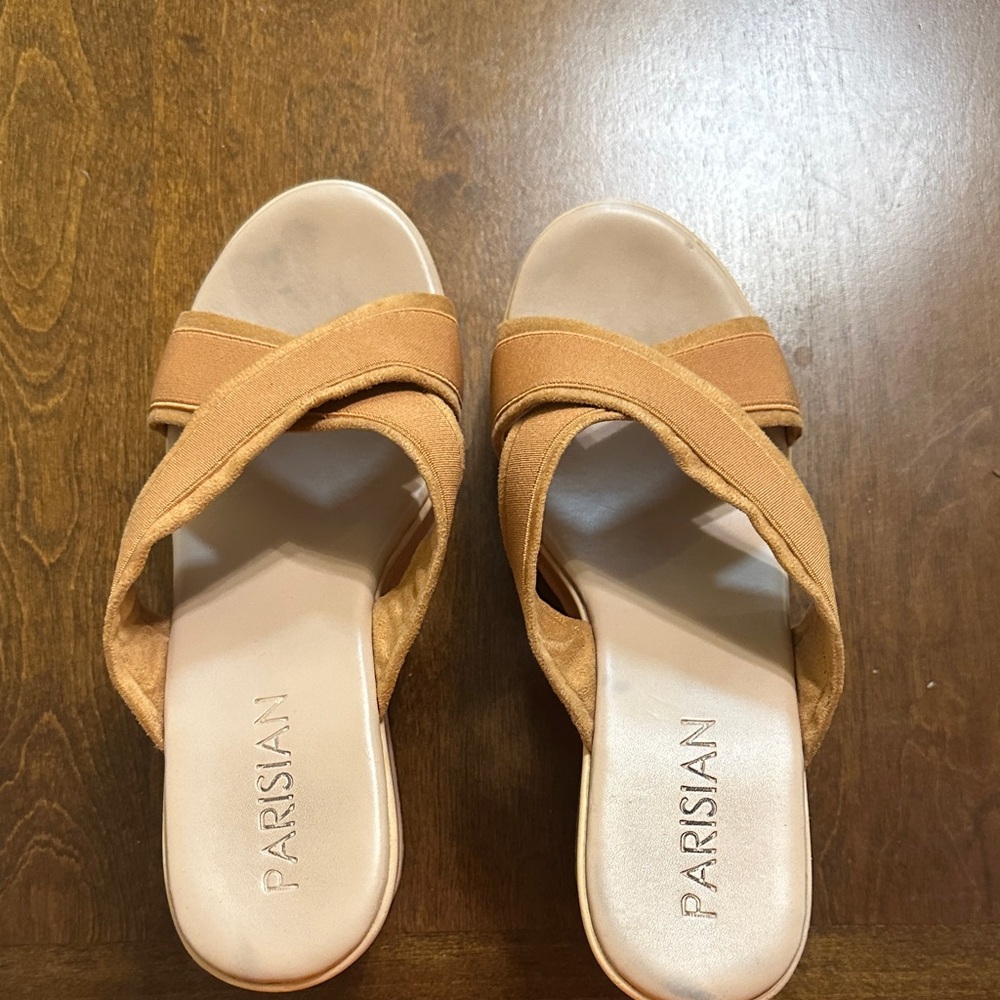 Parisian Works Women's Camel Mules